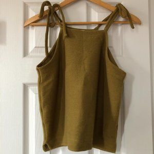Madewell Texture & Thread Shoulder Tie Tank Top